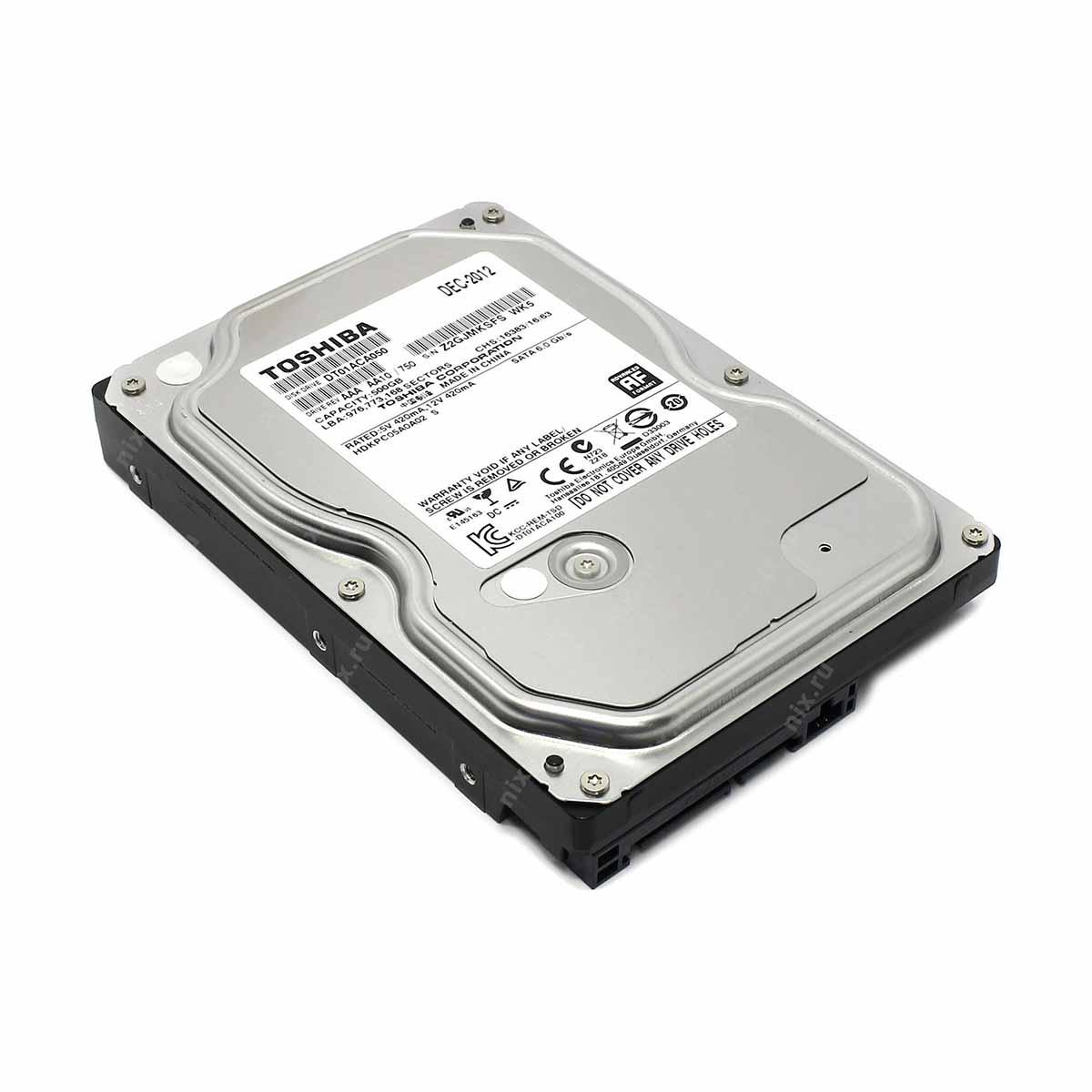 DISCO DURO TOSHIBA 3.5" 500 GB (DT01ACA050), 7200RPM, 32MB, SATA3 - TOSHIBA