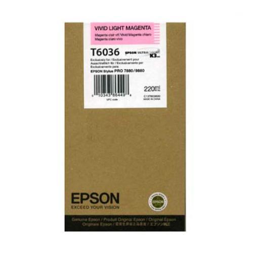 Cartucho Epson UltraChrome K3 Magenta Claro 220ml/T603600 T603600 - EPSON