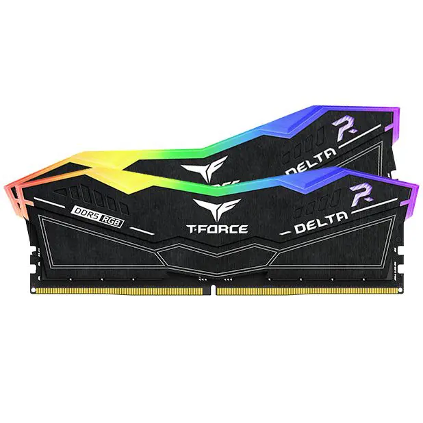 MEMORIA DDR5 32GB (2X16GB) 6200MHZ TEAMGROUP TFORCE DELTA RGB/PC5/49600/CL38/NEGRO, FF3D532G6200HC38ADC01  - TEAMGROUP