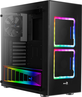 GAB AEROCOOL TOR CRIST TEMP NEGRO RGB ATX 4718009157187 - 4718009157187