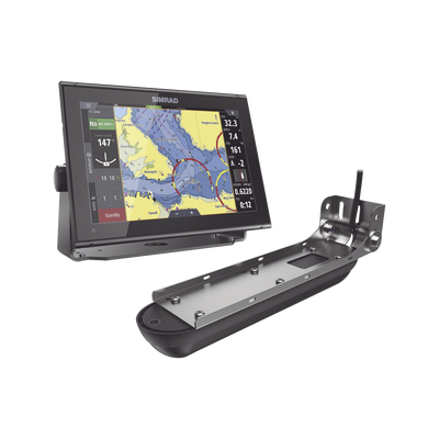 Kit de pantalla GO12 y transductor Active Imaging 3 en 1 <br>  <strong>Código SAT:</strong> 43211900 <img src='https://ftp3.syscom.mx/usuarios/fotos/logotipos/simrad.png' width='20%'>  - GO12KIT