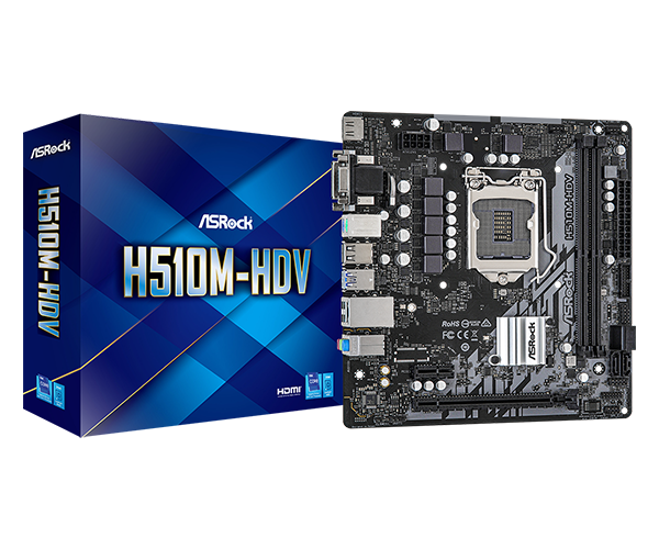 MB ASROCK H510M-HDV 1200 DDR4 MATX H510M-HDV - ASROCK