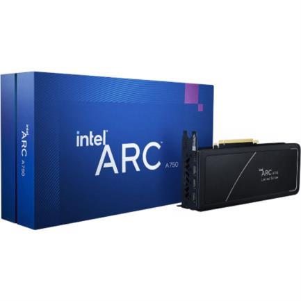 Tarjeta Video Intel ARC A750 8GB Doble Ventilador DDR6 PCIe X16 4.0 HDMI/DP Doble Altura ATX Gama Alta Gaming - INTEL