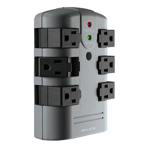 Belkin Pivot Plug Outlet Wallmount Protector contra sobretensiones - BP106000