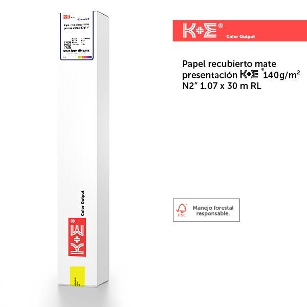 PAPEL RECUBIERTO MATE PRESENTACIÓN KE 140g/m² N2 107 x 30 m RL - KRONALINE