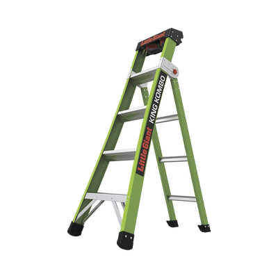 Escalera de tijera 3 en 1 de 1.5 metros de fibra de vidrio. <br>  <strong>Código SAT:</strong> 30191501 <img src='https://ftp3.syscom.mx/usuarios/fotos/logotipos/little_giant_ladder_systems.png' width='20%'>  - LITTLE GIANT LADDER SYSTEMS