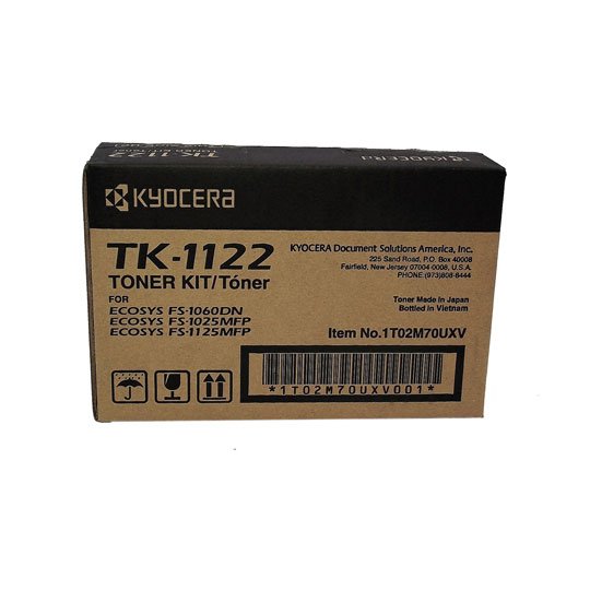 Toner Kyocera TK-1122 negro Tóner Para Impresora Fs-1025Mfp-1125/ Mfp,Fs-1060Dn Rinde 3,500 Páginas - 1T02M70UX1001