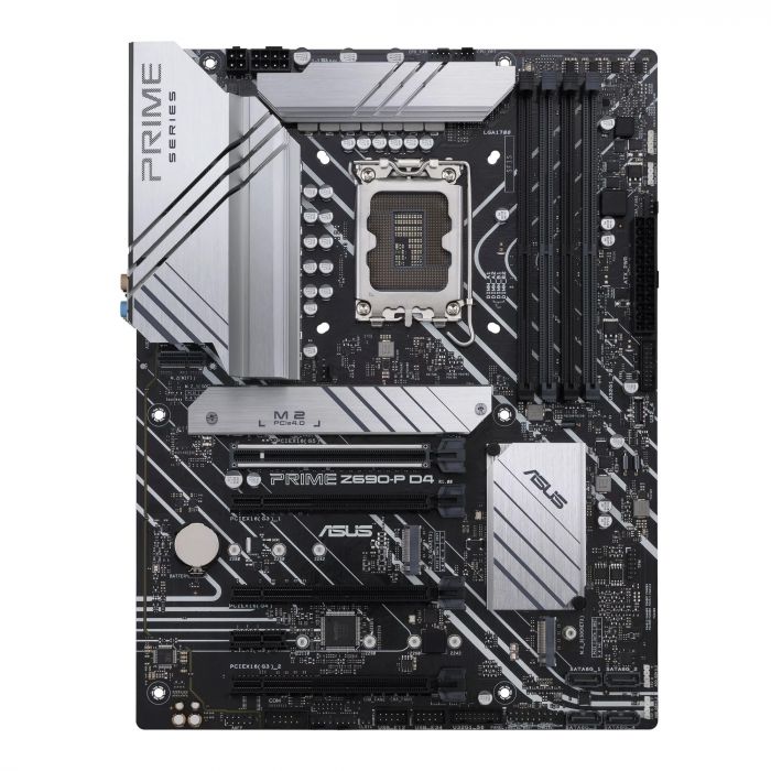 ASUS PRIME Z690-P D4 - Placa base - ATX - Socket LGA1700 - Z690 Chipset - USB-C Gen1 USB 32 Gen 1 USB 32 Gen 2 USB-C Gen 2x2 - 25 Gigabit LAN - Tarjeta gráfica CPU necesaria - HD Audio 8-canales - ASUS