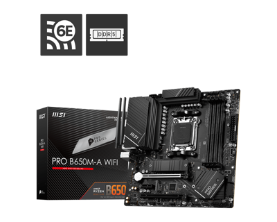 MB MSI PRO B650M-A WiFi DDR5 AM5 MATX PRO B650M-A WIFI DDR5 - MSI