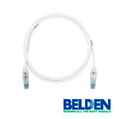 PATCHCORD UTP CAT6 TRACEABLE CON LUZ LED BELDEN C6T1109007 FORRO PVC BLANCO CMR-RISER 4 PARES CALIBRE CONDUCTOR 24 AWG 100% COBRE USO INTERIOR PARTES RELACIONADAS:CONECTORES MODULARES CAT6 PATCH PANEL CAT6 LONGITUD 7 PIES 2.1 METROS. <br><br>DE LINEA, Código SAT 43223303 - BELDEN