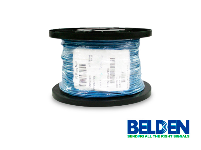 CABLE DE ALARMA CONTRA INCENDIOS BELDEN 6320UL D151000 FORRO PVC AZUL CMP PLENUM-FPLP 2C/18AWG 2 CONDUCTORES CALIBRE 18 AWG SOLIDO 100% COBRE USO INTERIOR ESPECIAL PARA APLICACIONES ALARMA DE INCENDIO, MONITORIZACIÓN / DETECCIÓN,CIRCUITOS:AUDIO, CONTROL, INICIACIÓN, NOTIFICACIÓN BOBINA 1000 PIES 305 METROS. <br><br>DE LINEA, Código SAT 26121640 - 6320UL D15(BLU)