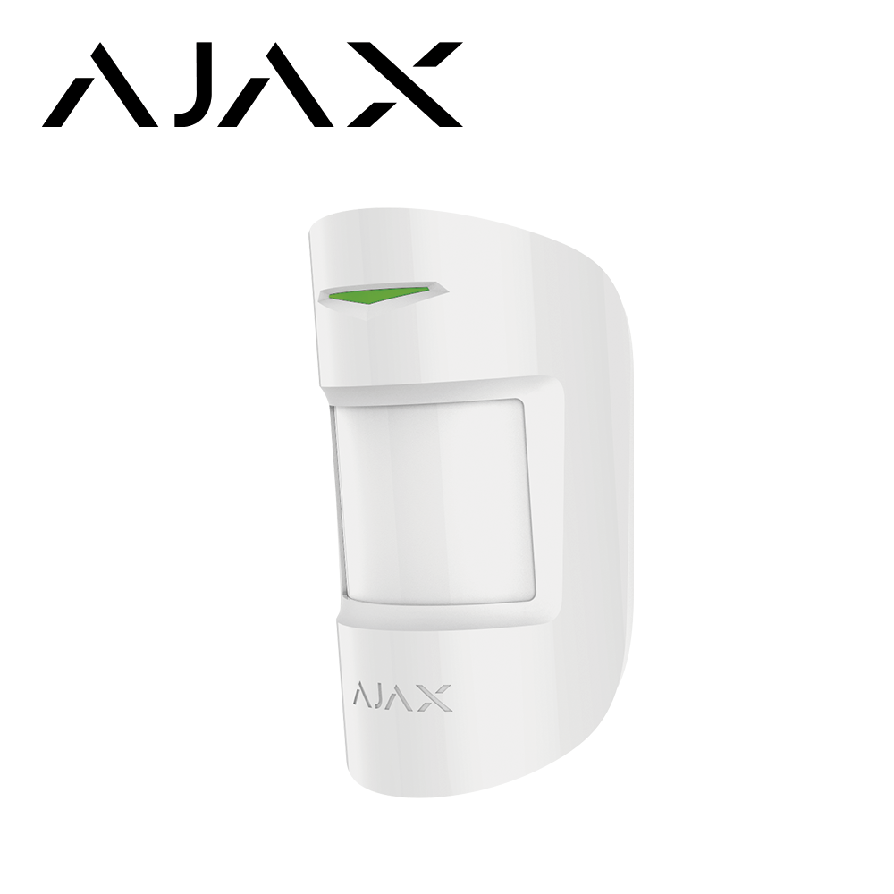 DETECTOR DE MOVIMIENTO PIR AJAX MOTIONPROTECT ANTIPET INTERIOR 12MTS COBERTURA TECNOLOGIA JEWELLER 2KMS ALCANCE INALAMBRICO COLOR BLANCO. <br><br>DE LINEA, Código SAT  - MOTIONPROTECT