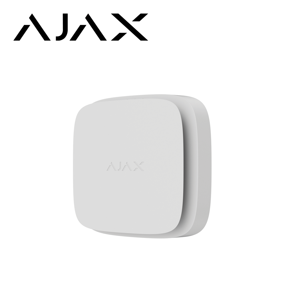 DETECTOR OPTICO DE HUMO, TEMPERATURA AJAX FIREPROTECT 2 RB (HEAT/SMOKE) CON TECNOLOGIA JEWELLER HASTA 1.7KMS NO REACCIONA ANTE VAPOR DE AGUA, SIRENA INCORPORADA DE 85DB, INDICADOR LED DE ESTADO. <br><br>DE LINEA, Código SAT  - AJAX