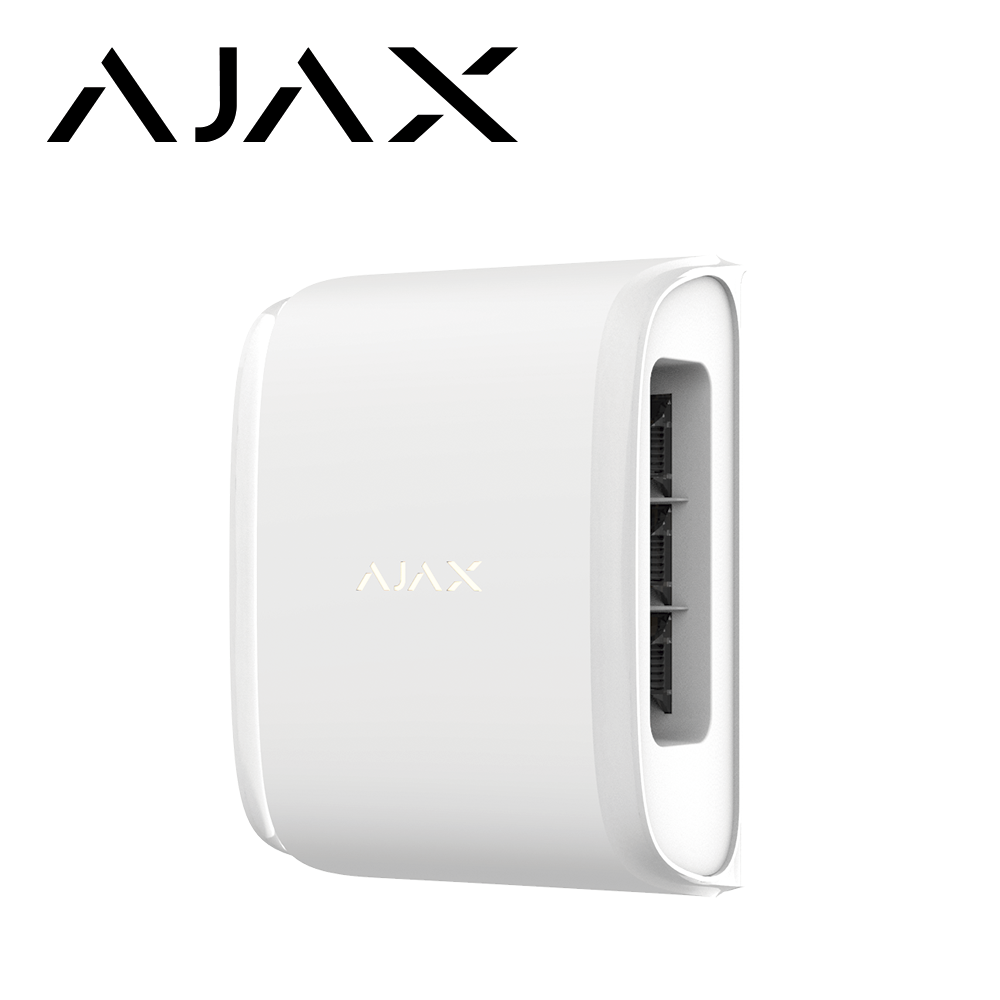 DETECTOR DE MOVIMIENTO TIPO CORTINA PARA EXTERIOR AJAX DUALCURTAINOUTDOOR, IP54, ANTIPET, 15MTS COBERTURA, TECNOLOGIA JEWELLER 1.7KMS ALCANCE INALAMBRICO COLOR BLANCO. <br><br>DE LINEA, Código SAT  - DUALCURTAINOUTDOOR