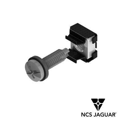 KIT DE TUERCAS ENJAULADAS 100 PZS P/ GABINETE JAGUAR NCS-CN2-100 CON TORNILLO M6 Y RONDANA  PARA MONTAJE DE ACCESORIOS  PRESENTACION EN CALIBRE 11 O 14. <br><br>ULTIMAS PIEZAS, Código SAT 43201609 - NCS JAGUAR