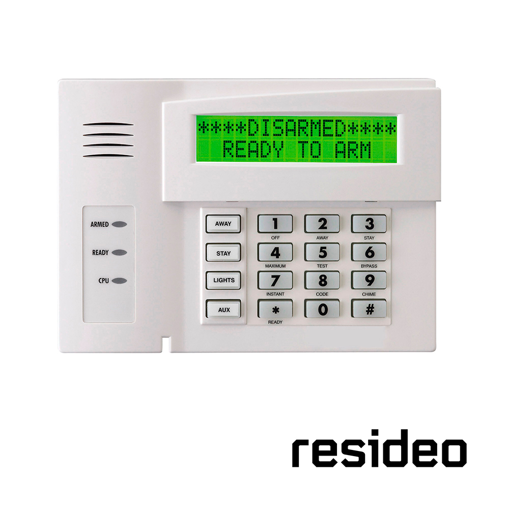 TECLADO ALFANUMÉRICO RESIDEO 6164SP INCLUYE EXPANSOR PARA 4 ZONAS CABLEADAS/ INCLUYE UN RELEVADOR/ COLOR BLANCO / COMPATIBLE CON TODOS LOS PANELES VISTA. <br><br>DE LINEA, Código SAT 46171621 - 6164SP