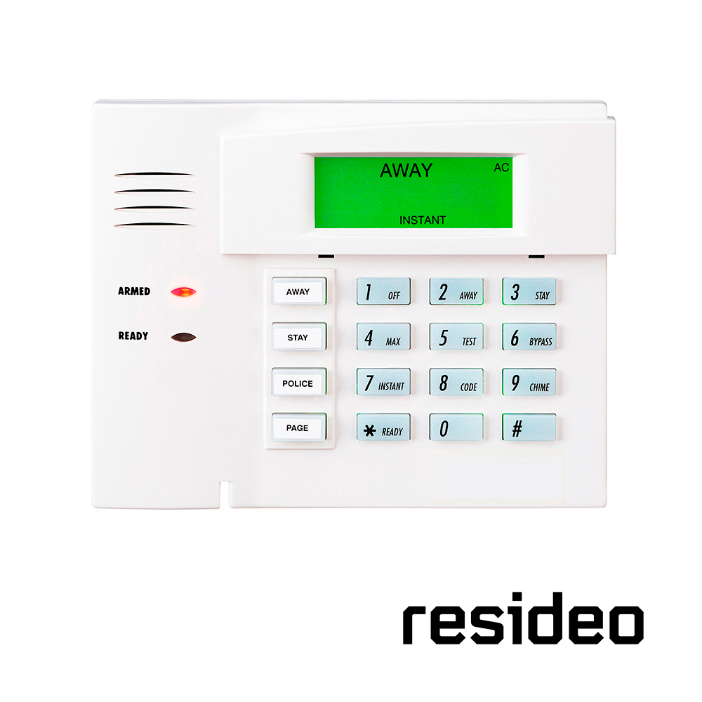 TECLADO ALFANUMÉRICO RESIDEO 6150RF CON RECEPTOR INALÁMBRICO / HASTA 16 ZONAS/ COLOR BLANCO/ COMPATIBLE CON TODOS LOS DISPOSITIVOS INALÁMBRICOS DE LA SERIE 5800. <br><br>ULTIMAS PIEZAS, Código SAT 46171621 - RESIDEO