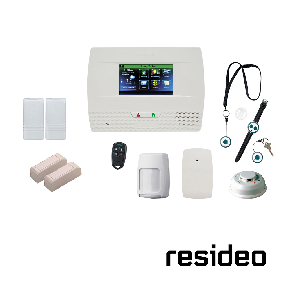 KIT RESIDENCIAL RESIDEO  1x  L5210LA  +2x  5816  +2x  5899  +1x  5800PIR  +1x  5834-4  +1x  5802WXT  +1x  5853  +1x  5806W3. <br><br>DE LINEA, Código SAT 46171604 - KIT RESIDENCIAL RESIDEO