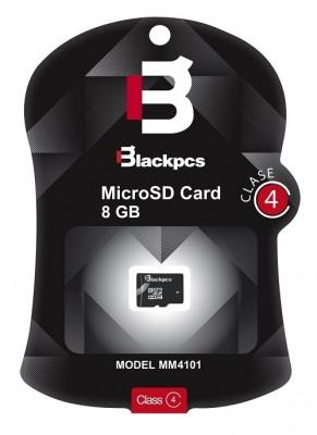 Memoria Micro SD Blackpcs MM4101-8, 8 GB, Negro, Clase 4 MM4101-8 MM4101-8 EAN 7500462768096UPC  - MEMBLC1010