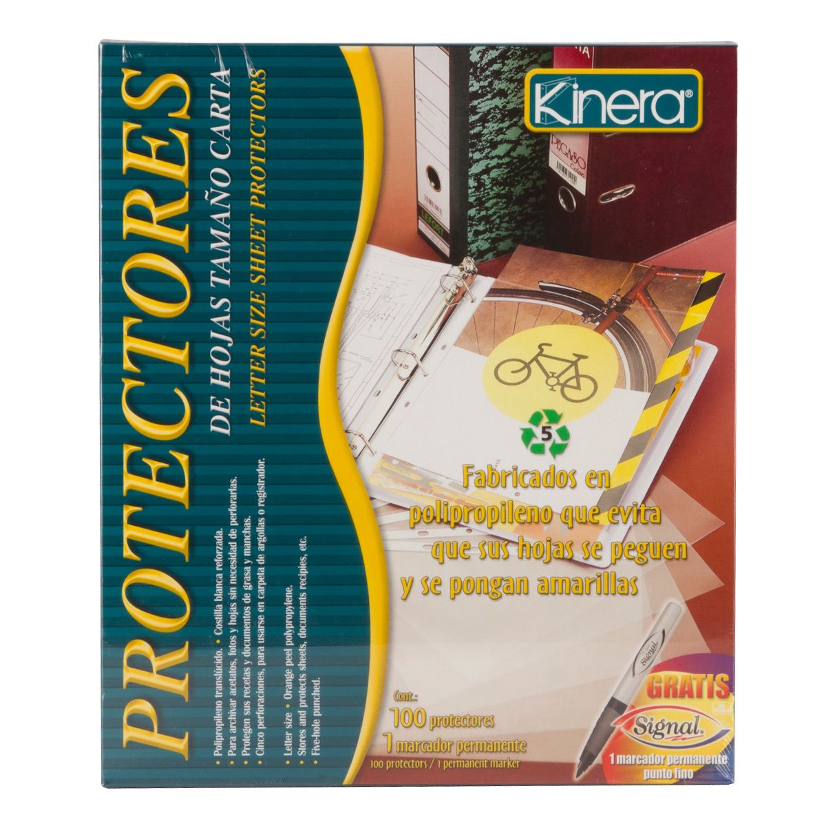 MICA KINERA 360 PROTECTOR HOJA CARTA CAJ/100 PZ MATOFIKINERA360 - MATOFIKINERA360