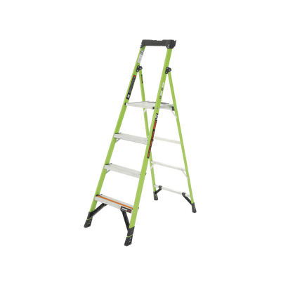 Escalera de Aluminio + Fibra de Vidrio de 1.8m con Soporte para Herramienta. !La Más Liviana del Mundo! (SKU : 15366-001) <br>  <strong>Código SAT:</strong> 30191501 <img src='https://ftp3.syscom.mx/usuarios/fotos/logotipos/little_giant_ladder_systems.png' width='20%'>  - MIGHTYLITE-6-IA