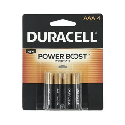 Batería Alcalina AAA / DURACELL / No Recargable  <br>  <strong>Código SAT:</strong> 26111711 - MN2400B4