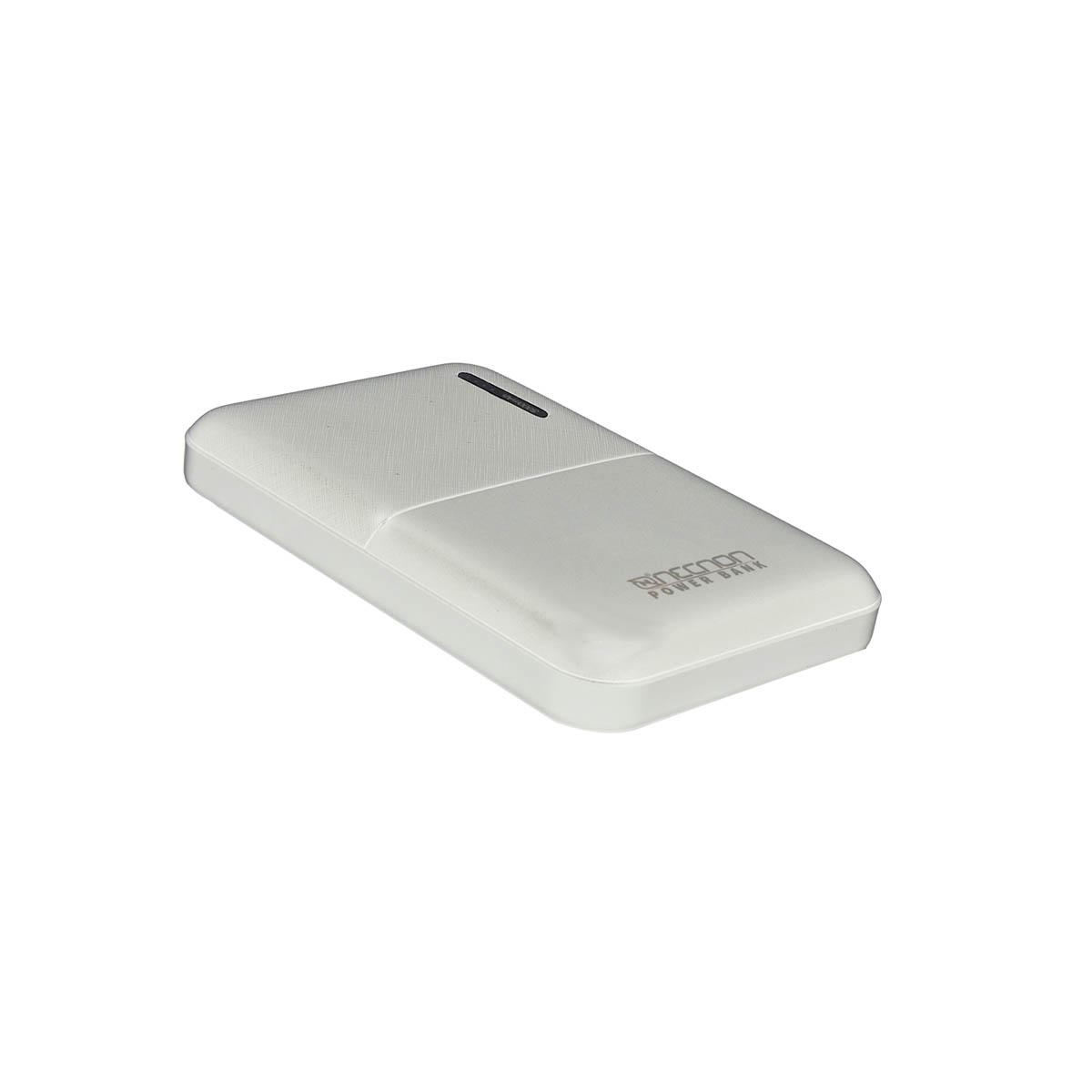 POWERBANK NECNON (NBPB0512FC) 5000MAH, 2.1A,1 A 2CARGAS,INDICADOR LED,ENTRADA Y SALIDA TIPO C,BLANC - NECNON