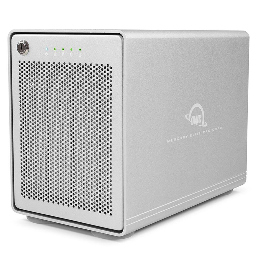 OWC Mercury Elite Pro Quad 4-Bay USB 3.1 Gen 2 Type-C RAID Enclosure RAID 0 1 01 4 and 5 OWCMEQCTSRT00 - Código: OWCMEQCTSRT00 | Compra en Guadalajara