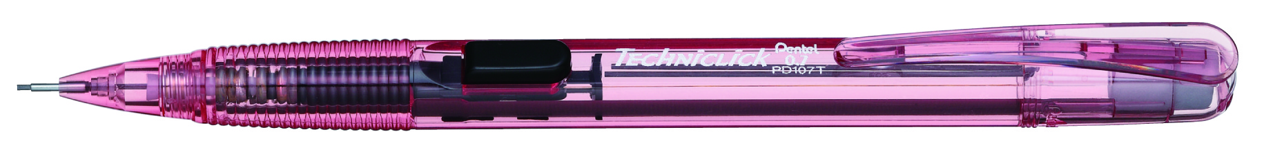 Lapicero Pentel techniclick, punto 0.7 m Lapicero Pentel color rosa, punta 0.7 mm, punta fija de 3.5 mm, con goma y tapa en la parte superior, con agarre estirado para mayor comodidad, con botón color rosa para bajar puntillas                                                                       m, color rosa, 1 pieza                   - PENTEL