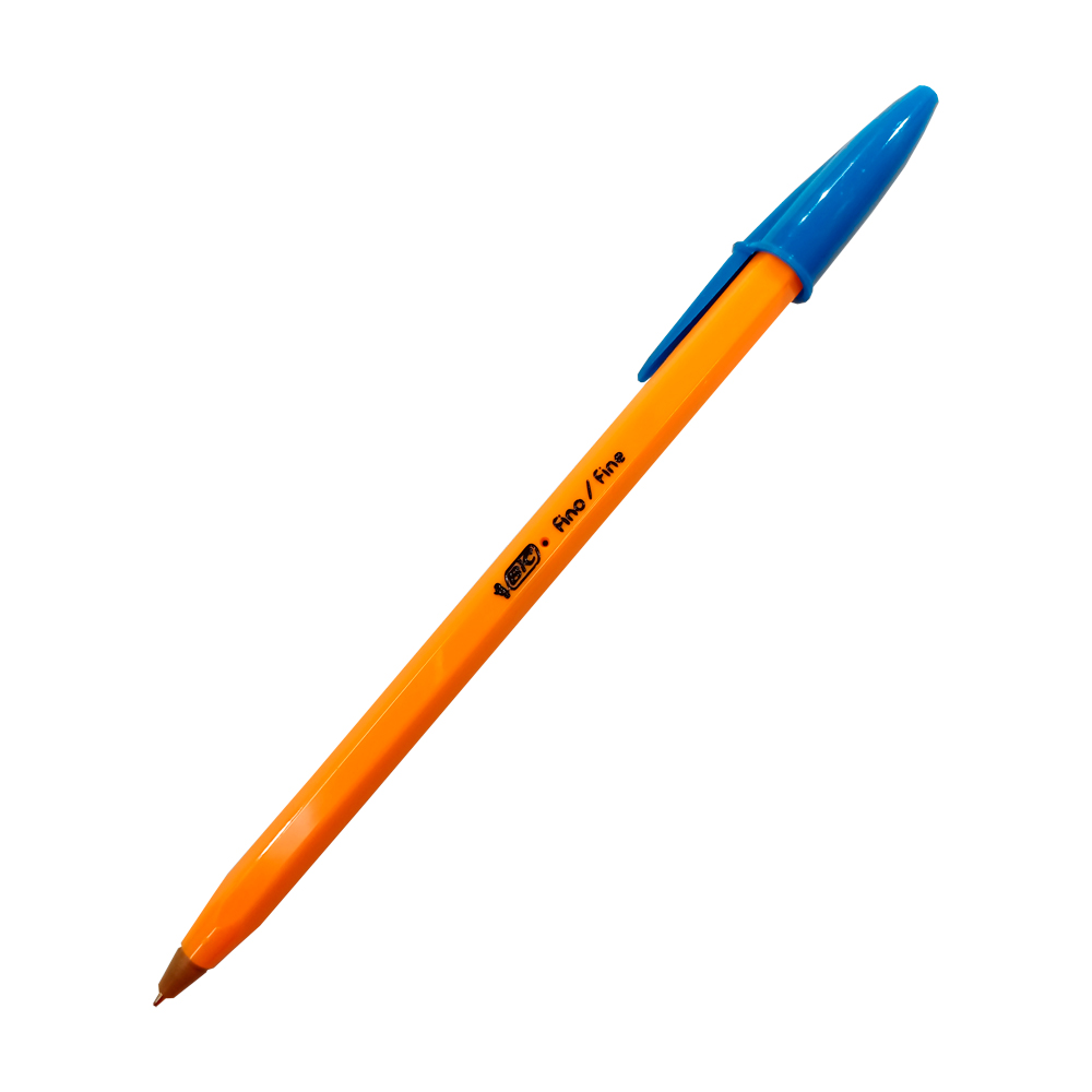 BOLIGRAFO BIC CRISTAL PUNTO FINO AZUL    CRISTAL PRECISION PUNTO FINO 0.8 MM, TAPA VENTILADA, CUERPO HEXAGONAL                                                                                                                                                                                           BARRIL NARANJA 0.8 MM 2 PIEZAS           - 70330354401