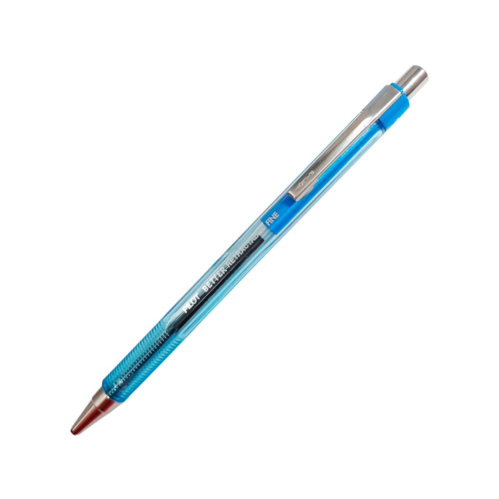 Bolígrafo fino Ball Point Pen Pilot tint Punta de acero inoxidable, tapa, cono y tapón que identifican el color de la tinta, barril traslúcido que permite ver el contenido de la tinta, grip rugoso para un agarre perfecto, repuesto: modelo BRFL.                                                     a de aceite, color rojo, 1 pieza         - EMP-003