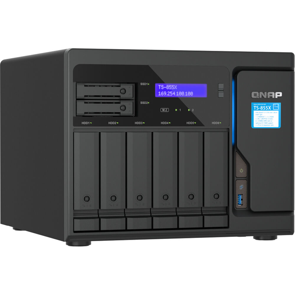 QNAP NAS 8 BAHIAS TORRE INTEL ATOM C5125 8 GB RAM TS855X8GUS - TS-855X-8G-US