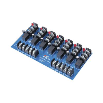 Módulo de 7 Relevadores y/o 7 triggers independientes, ultra sensible,  con voltaje de entrada de 12 o 24 Vcc       <br>  <strong>Código SAT:</strong> 39122300 - ALTRONIX