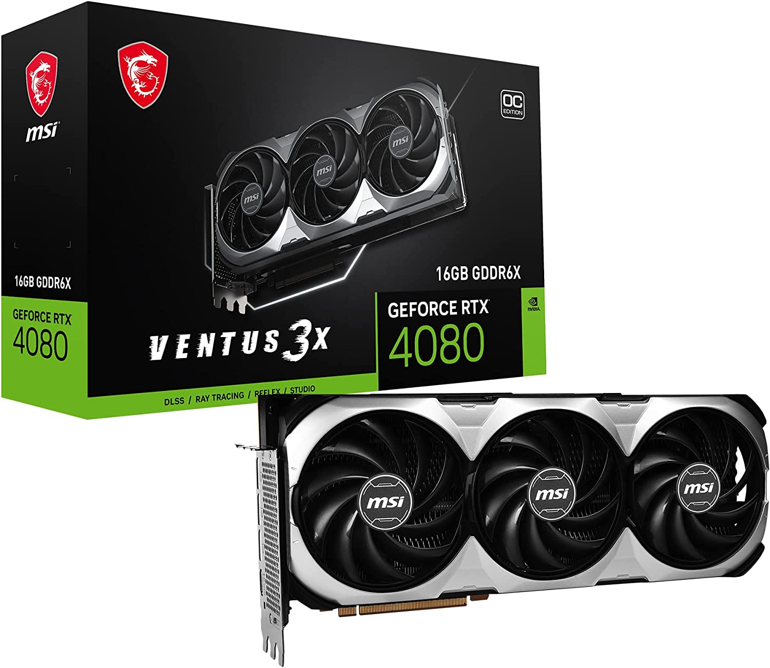 TARJETA DE VIDEO MSI GEFORCE RT  X 4080 16GB VENTUS 3X OC GDDR6X HDM - Código: GEFORCE RTX 4080 16 | Compra en Guadalajara