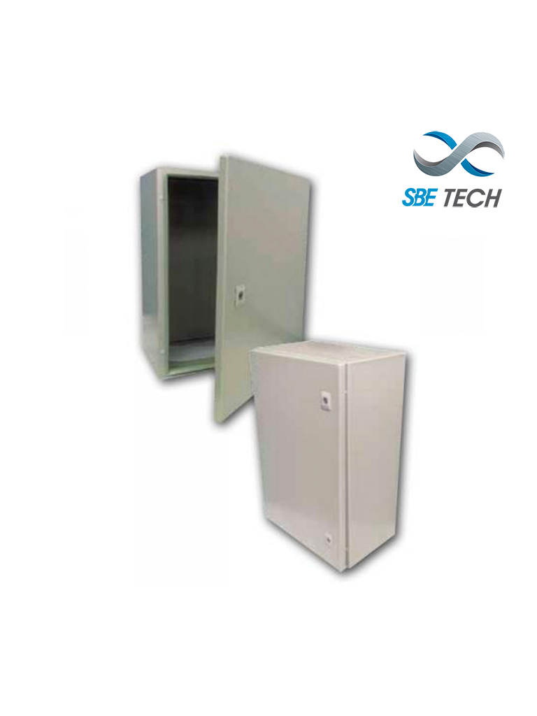 SBETECH SBE-403020 -  GABINETE METALICO / ALTO 400 MM / ANCHO 300 MM / PROFUNDIDAD 200 MM  grado IP 65 NEMA 4 - SBE TECH