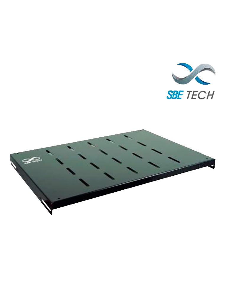 SBETECH SBE-CF1915V - Charola fija ventilada para gabinete de 600 mm de profundidad x 19" 1 UR - SBE-CF1915V