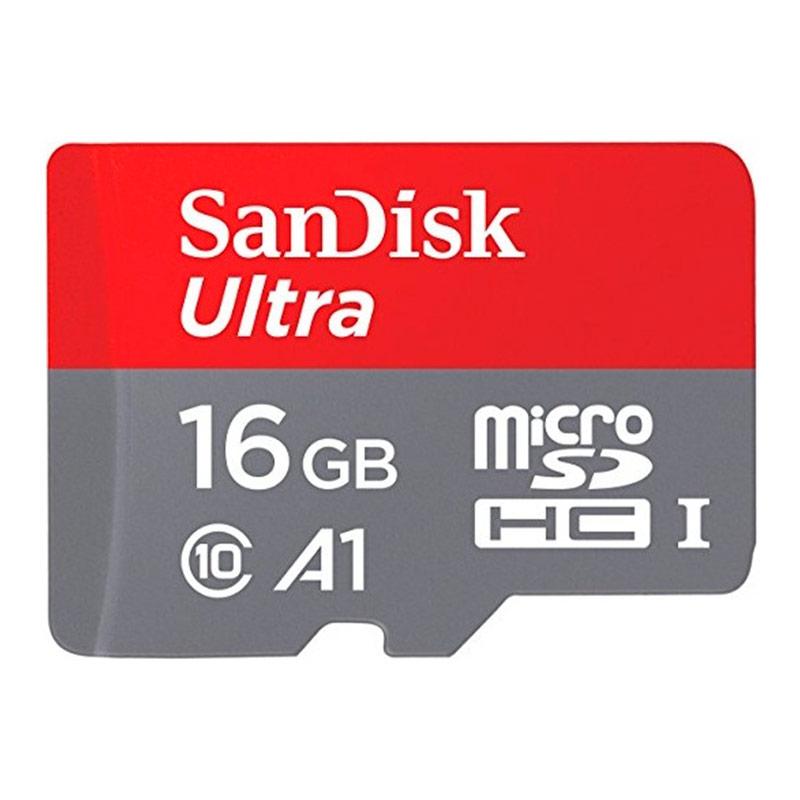 MEMORIA SANDISK MICRO SD ULTRA 16GB CL10 A1 C/A (SDSQUAR-016G-GN6MA) - SDSQUAR-016G-GN6MA