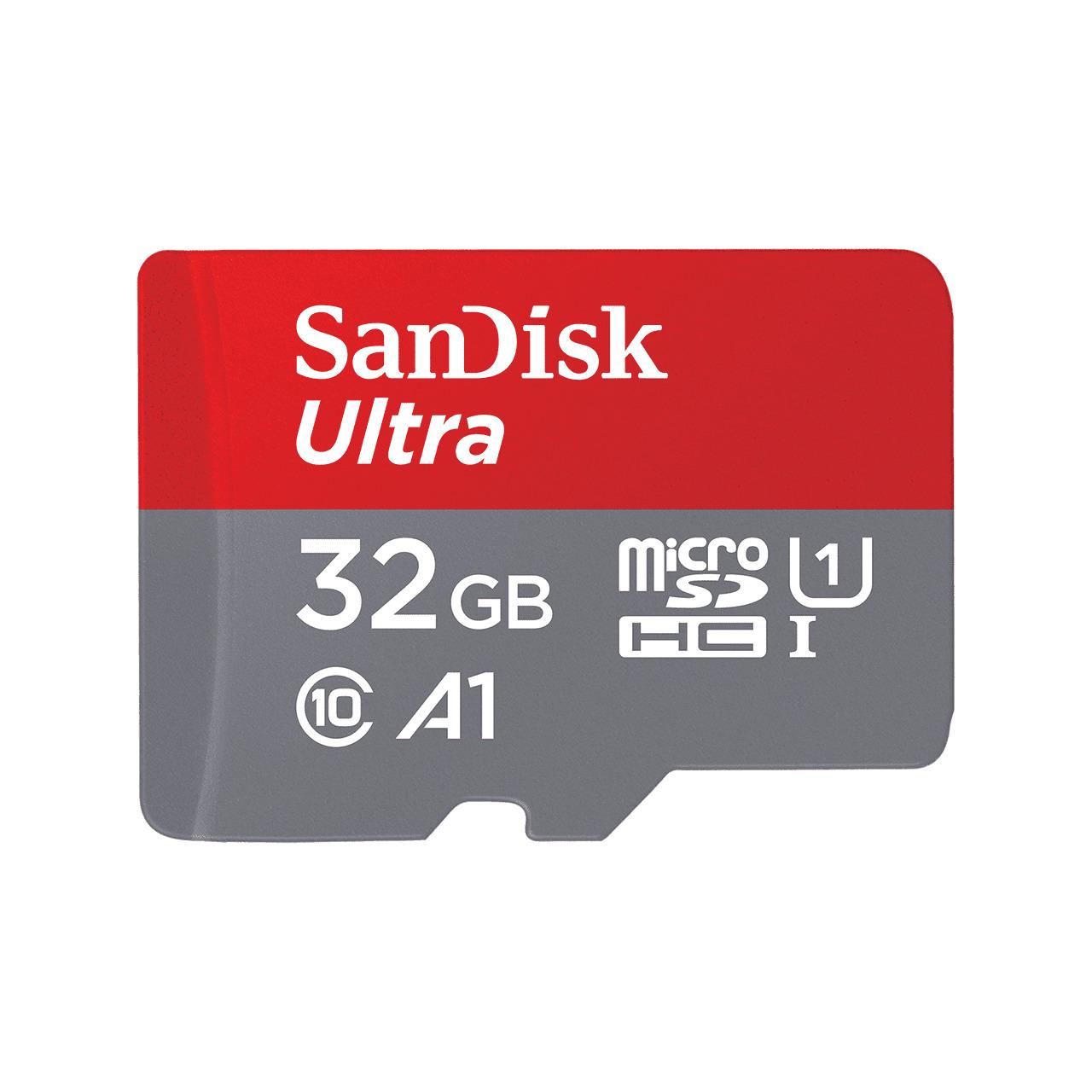 MEMORIA SANDISK MICRO SD ULTRA 32GB CL10 A1 C/A (SDSQUAR-032G-GN6MA) - SDSQUAR-032G-GN6MA