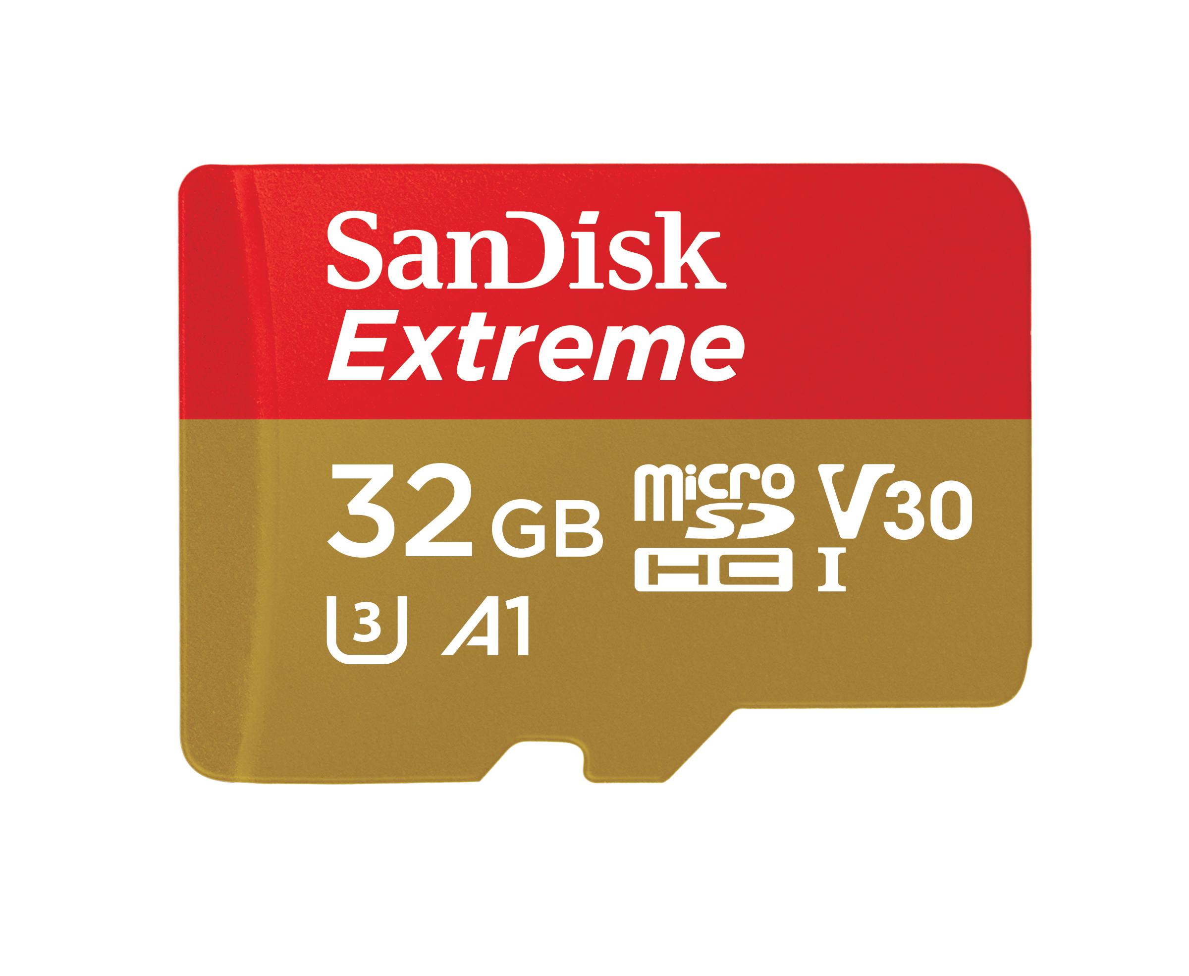 Memoria Sandisk Micro Sdhc Extreme 32Gb A1 C A  Sdsqxaf 032G Gn6Aa  - SDSQXAF-032G-GN6AA