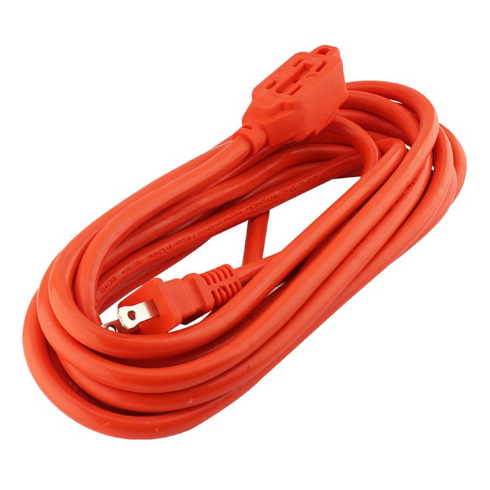 Extensión de 3 contactos santul 5 M colo Extensión de 3 contactos polarizados. clavija y contactos reforzados. es de 2 conductores. cuenta con 2 capas de aislamiento en el cable para mayor protección. calibre 2x16 AWG. longitud de 5 m                                                               r naranja,                               - SANTUL