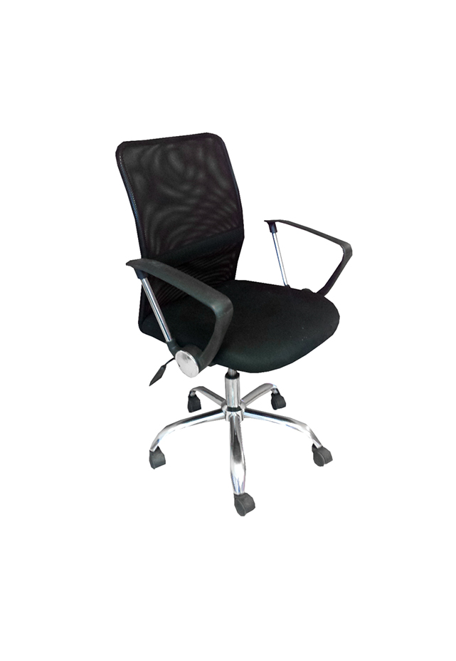 Silla ejecutiva respaldo en malla modelo DIMENSIONES: FONDO 52CM, ALTURA 94CM. ASIENTO TAPIZADO EN TELA MESH, BRAZOS AJUSTABLES 180 GRADOS. MECANISMO RECLINABLE Y SOPORTE LUMBAR.                                                                                                                        MESSINA color NEGRO                     - MESSINA