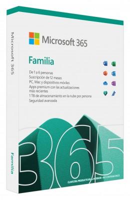 Microsoft 365 Family - Licencia básica - hasta 6 personas - Win Mac Android iOS - Español - 6GQ-01604