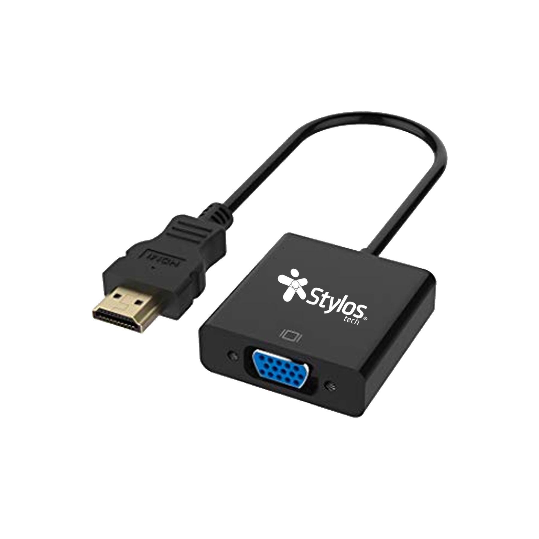 STYLOS ADAPTADOR HDMI MACHO - V  GA HEMBRA NEGRO - XZEAL