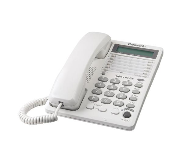 Teléfono Análogo PANASONIC, Escritorio, Color blanco, Si, No, LCD KX-TS108MEW KX-TS108MEW EAN 5025232437351UPC  - TELPAN120