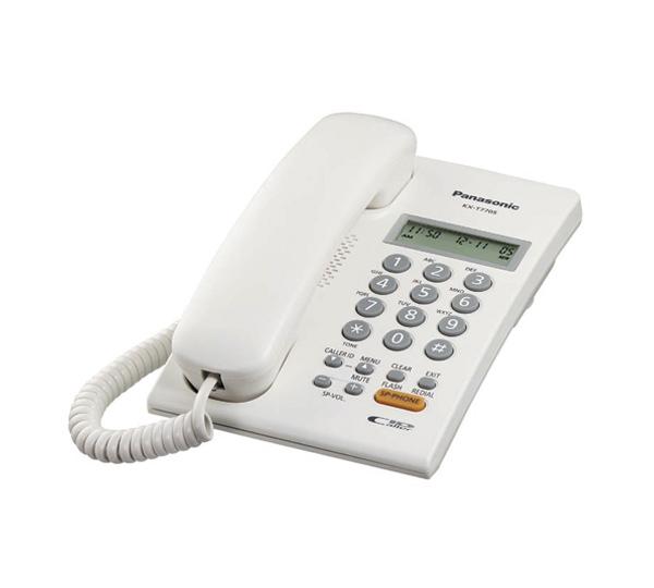 Teléfono Unilínea Analógico. PANASONIC, Pared, Color blanco, LCD KX-T7705X KX-T7705X EAN 8887549438172UPC  - TELPAN140