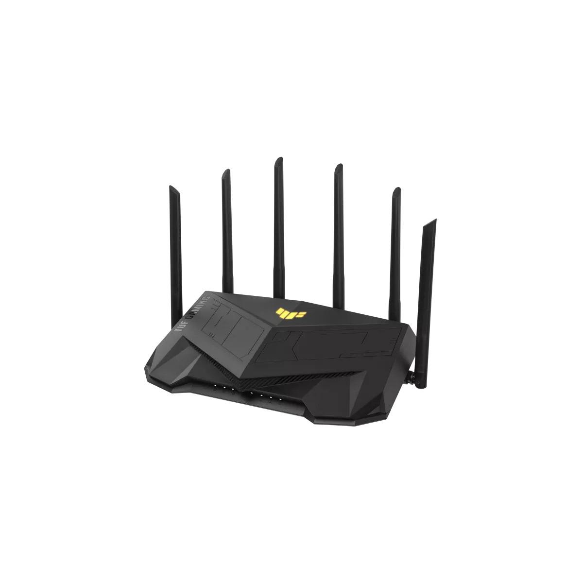 ROUTER GAMER ASUS AX5400/574-4804MBPS/2.4 Y 5GHZ/4X LAN GBE/MU-MIMO/USB/6X ANTENAS EXT/CONTROL PARENTAL/VPN/AIMESH/WIFI 6/RGB - ASUS