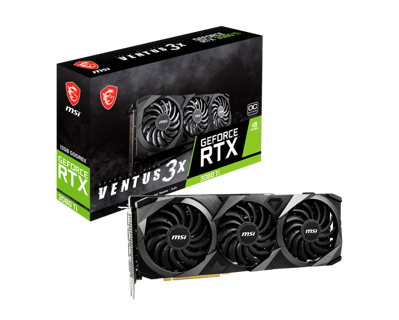 GPU MSI GEFORCE RTX 3080 Ti VENTUS 3X 12G OC GDD6X RTX 3080 TI VENTUS 3X 12G OC - RTX 3080 TI VENTUS 3X 12G OC