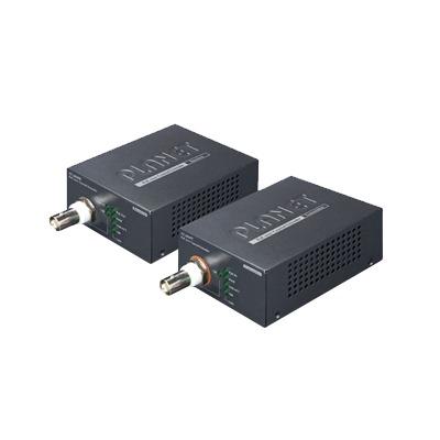 Kit Transmisor y Receptor High PoE sobre coaxial a 1KM <br>  <strong>Código SAT:</strong> No disponible. <img src='https://ftp3.syscom.mx/usuarios/fotos/logotipos/planet.png' width='20%'>  - PLANET