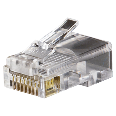 Conectores modulares de datos RJ45/CAT5e, paquete de 100 unidades. <br>  <strong>Código SAT:</strong> 27112700 <img src='https://ftp3.syscom.mx/usuarios/fotos/logotipos/klein_tools.png' width='20%'>  - VDV-826-611