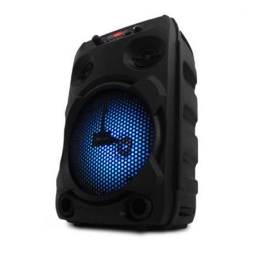 Bocina Vorago KSP-301 v2 8" Reproductor Audio Bluetooth Karaoke Color Negro - KSP-301-V2